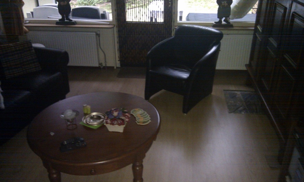 Laminaat gelegd in woonkamer